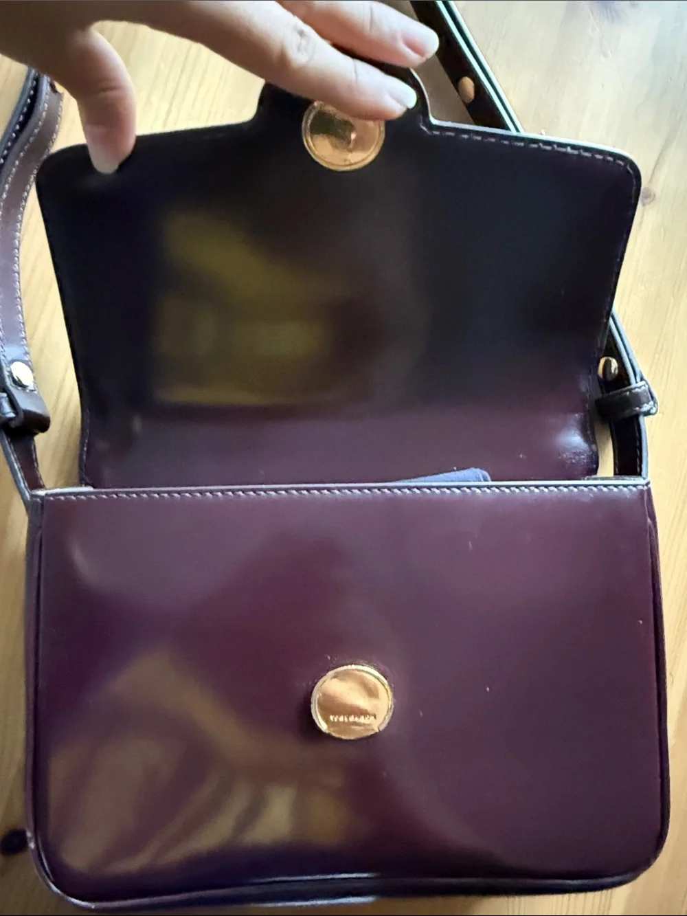 TORY BURCH Robinson Spazzolato Shoulder Bag, Tempranillo
